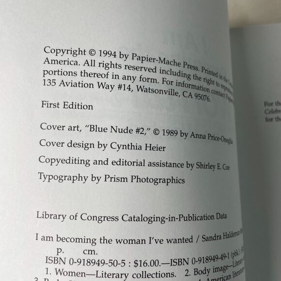 I Am Becoming the Woman I've Wanted 1994 Vintage Anthologies u - Picture 6 of 10